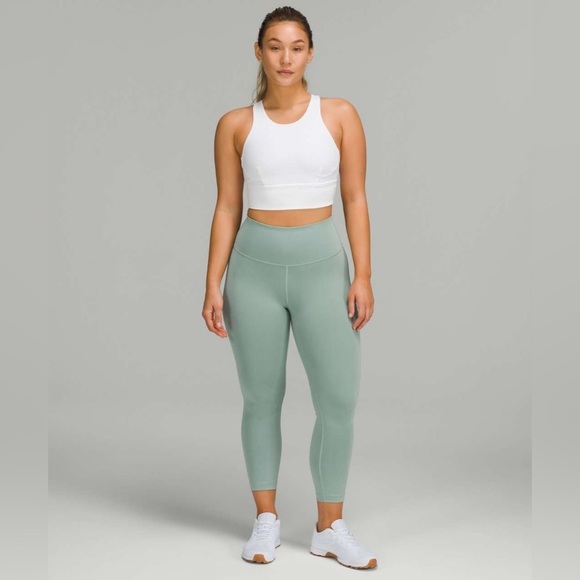 Lululemon Wunder Train Contour Fit High-Rise Crop 23" Misty Glade Size 6 - Picture 5 of 12